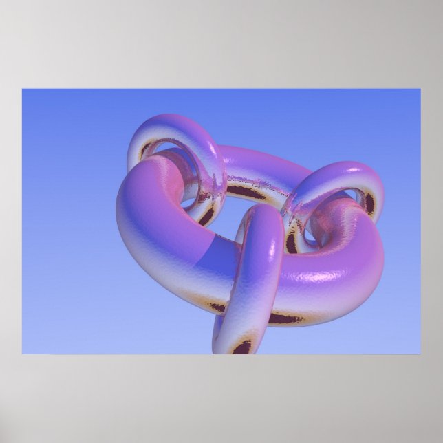 Pôster Progressão Fractal do Toro 1 (Frente)