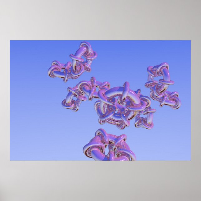 Pôster Progressão Fractal do Toro 3 (Frente)