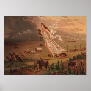 Poster Progresso Americano, John Gast 1872