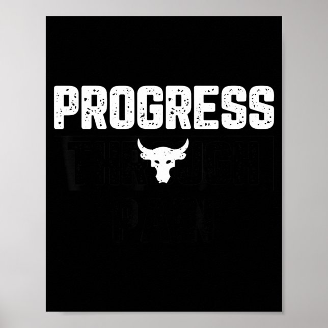 Poster Progresso Através da Dor (Frente)