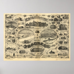 Pôster Progresso da Rua Louis - 1884 (Vogel) BigMapBlog.c