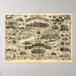 Pôster Progresso da Rua Louis - 1884 (Vogel) BigMapBlog.c