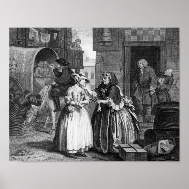 Pôster Progresso de Um Harlot (Frente)