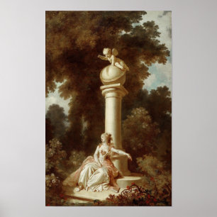 Poster Progresso do Amor (Painel Direito) - Fragonard