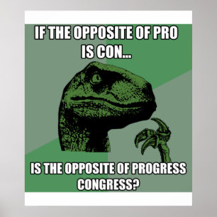 Poster Progresso do Filosoraptor Vs Congresso