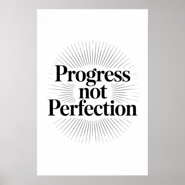 Poster Progresso Não Perfeição (Frente)