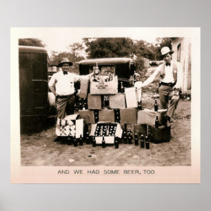 Poster Proibição De Cerveja Raid, Kilgore, TX 1931