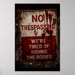 Poster Proibida a Entrada – Estamos Cansados de Esconder