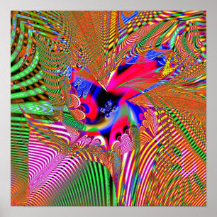 Pôster Projeção 1.7d1 do Fractal