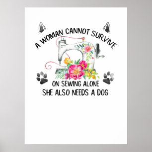 Poster Projeção A Mulher Não Pode Sobreviver Apenas A