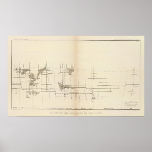 Pôster Projeção vertical longitudinal I Comstock Loja (Frente)