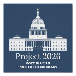 Pôster Project 2026 Vote for Democracy