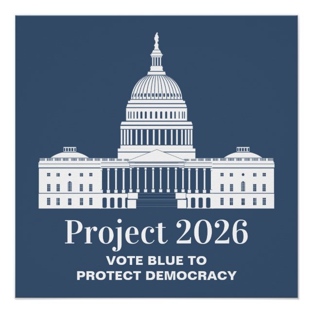 Pôster Project 2026 Vote for Democracy (Frente)