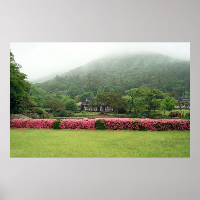 Poster Projetado com uma fotografia da Coreia do Sul, imp (Frente)
