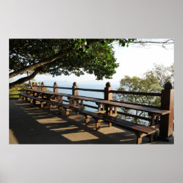 Poster Projetado com uma fotografia da Coreia do Sul, imp