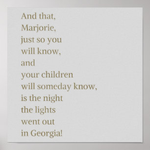 Poster Projetando a citação de Julia Sugarbaker