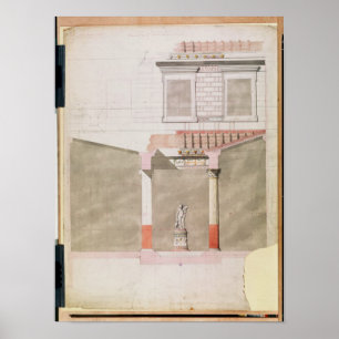 Pôster Projete para o vestíbulo do palácio de Pompeiian