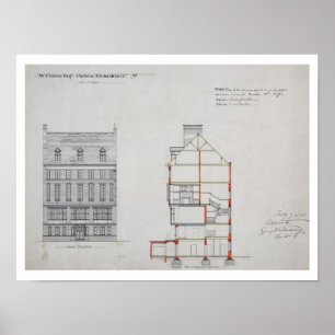 Pôster Projete para uma casa para W. Flor Esq, Chelsea