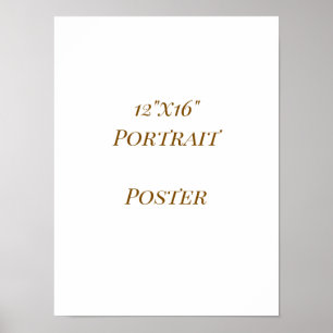 Poster Projete seu próprio 12"x16"