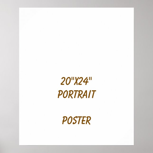 Poster Projete seu próprio 20"x24" (Frente)