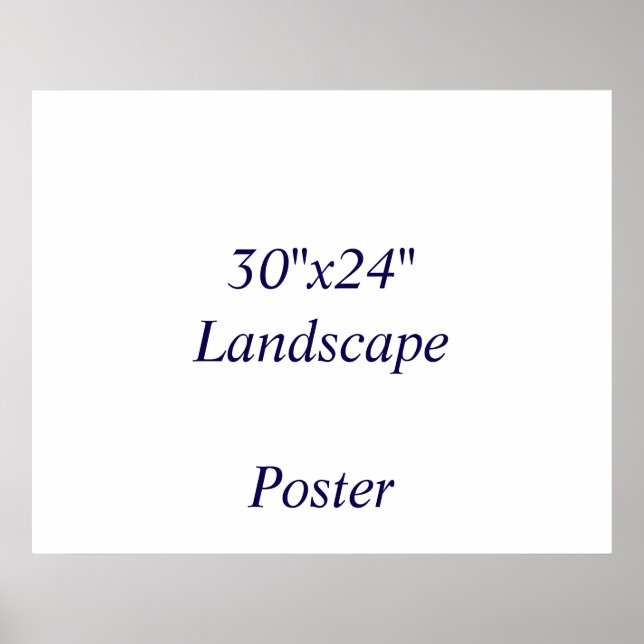 Poster Projete seu próprio 30"x24" (Frente)