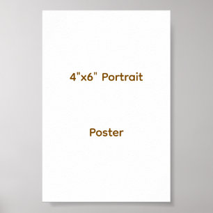 Poster Projete seu próprio 4"x6"