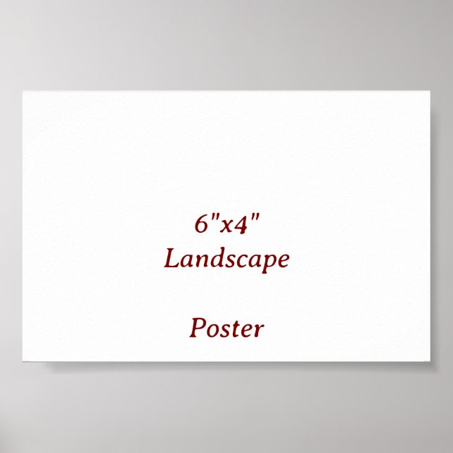 Poster Projete seu próprio 6"x4" (Frente)