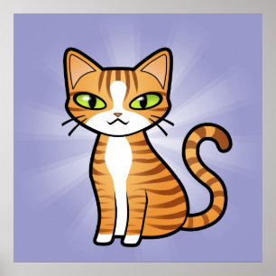 Poster Projete seu próprio gato dos desenhos animados