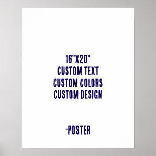 Poster Projete seu próprio Matte 40x50 cm