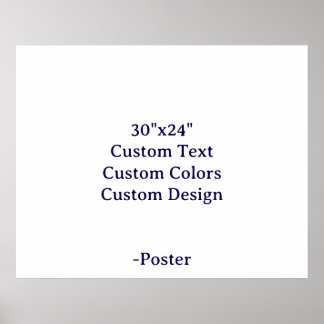 Poster Projete seu próprio Matte 76x61cm