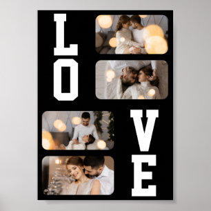 Poster Projete Sua Própria Colagem de 4 Fotos