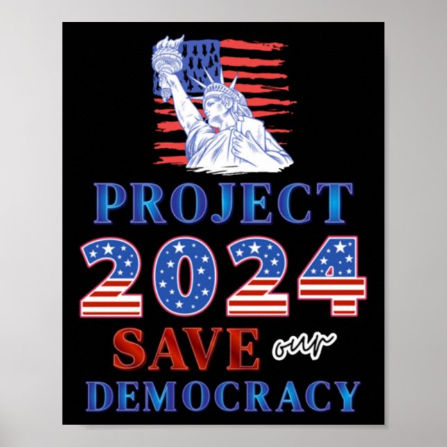 Poster Projeto 2024 Salva a Nossa Democracia (Frente)