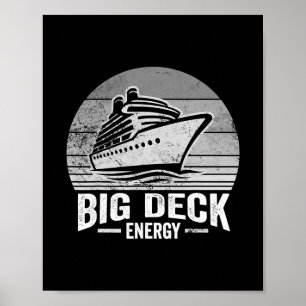 Poster Projeto de Navio de Cruzeiro Big Deck Energy
