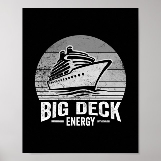 Poster Projeto de Navio de Cruzeiro Big Deck Energy (Frente)