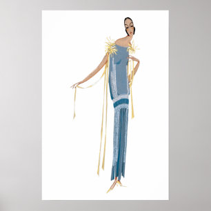 Poster Projeto de vestido, verão, o accroche-coeur (1924)