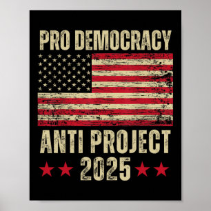 Poster Projeto Democracy Anti Project 2025 Stop Project 2