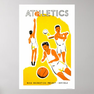 Poster Projeto do atletismo da juventude WPA 1939