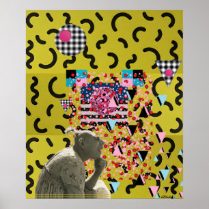 Poster Projeto Pinheaded Memphis Design 2025
