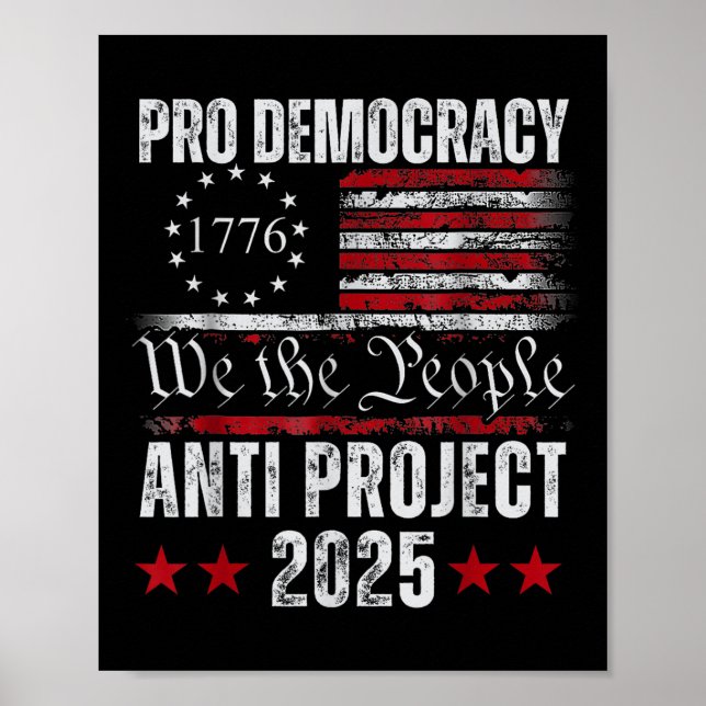 Poster Projeto Pro Democracy Anti Project 2025 Parar Proj (Frente)
