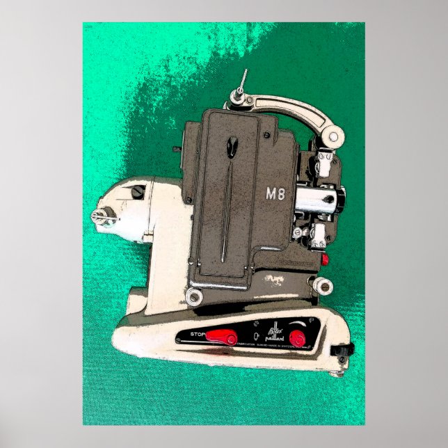 Poster Projetor de filmes Vintage (Frente)