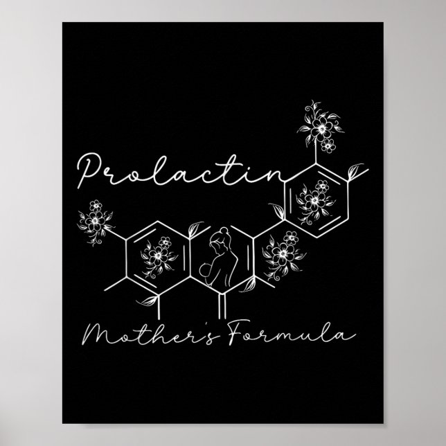 Poster Prolactin Mothers Formula Lactation Nurse Labor An (Frente)