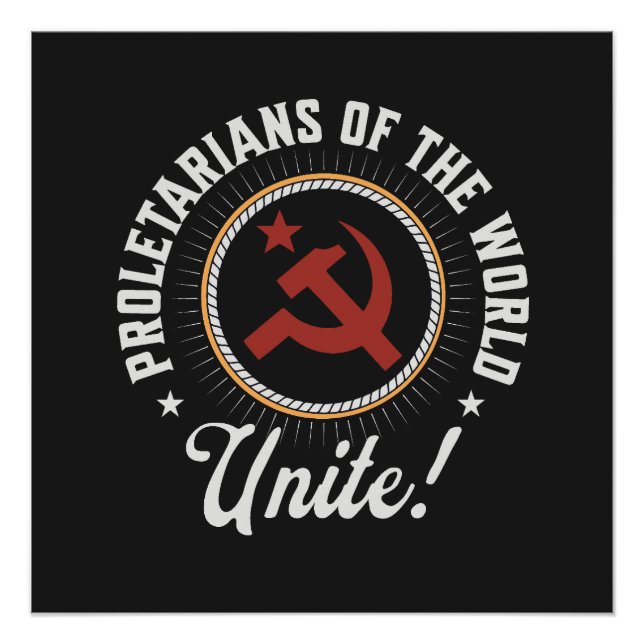 Pôster Proletarians of the World Unite! (Frente)