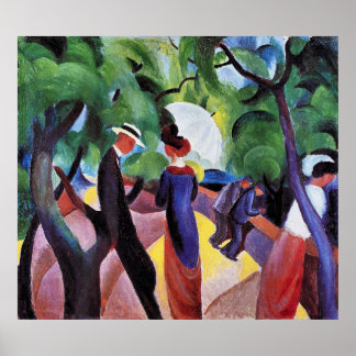 Pôster Promenade by August Macke