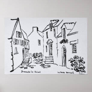 Pôster Promenade du Ruicard   La Roche-Bernard, Bretanha