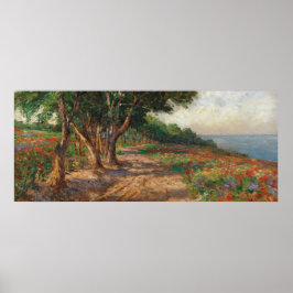 Poster Promenade em Euxinograd com revestimento de Elm