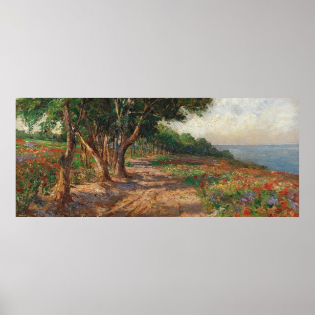 Poster Promenade em Euxinograd com revestimento de Elm (Frente)