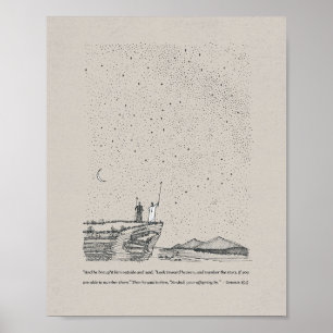 Poster Promessa de Deus a Abraão - Muro de Bíblias Gênesi