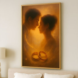Poster Promessa Infinita – Desenho Celestial Romântico