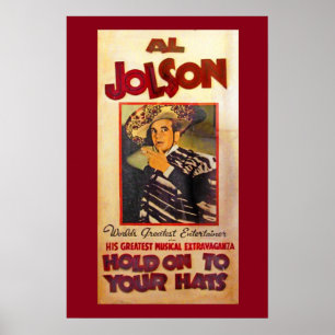 Pôster Promo do teatro de Al Jolson