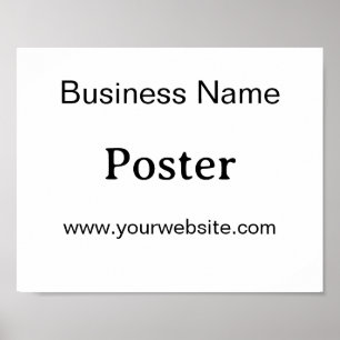 Poster Promoção de Marca Simples Padrão Semi-Brilho 10"x8